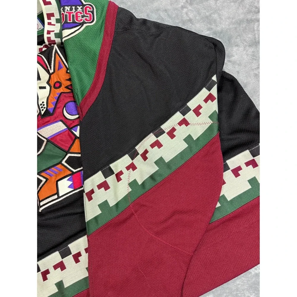 Vintage Phoenix Coyotes Starter NHL Kachina Hockey Jersey Mens Large Black L - Picture 6 of 11